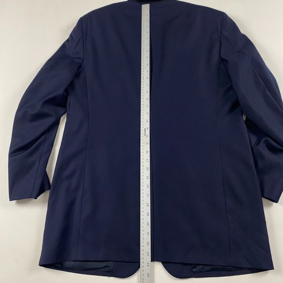 Brooks Brothers Blazer Sport Coat Mens 44 XLNG Blue Custom Tailored Wool X Long - Picture 13 of 14